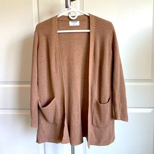 Tan cardigan sweater